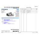 Sony HDR-CX190, HDR-CX190E, HDR-CX200, HDR-CX200E, HDR-CX210, HDR-CX210E, HDR-PJ200, HDR-PJ200E, HDR-PJ210 (serv.man2) Service Manual
