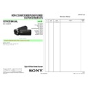 Sony HDR-CX240, HDR-CX240E, HDR-PJ240, HDR-PJ240E, HDR-PJ270, HDR-PJ270E, HDR-PJ275 Service Manual