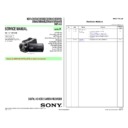 Sony HDR-CX550, HDR-CX550E, HDR-CX550V, HDR-CX550VE, HDR-XR550, HDR-XR550E, HDR-XR550V, HDR-XR550VE Service Manual