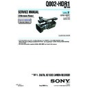Sony HDR-FX1, HDR-FX1E, Q002-HDR1 (serv.man5) Service Manual