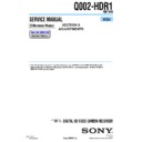 Sony HDR-FX1, HDR-FX1E, Q002-HDR1 (serv.man7) Service Manual
