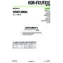 Sony HDR-FX1, HDR-FX1E (serv.man8) Service Manual