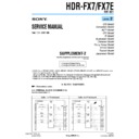 Sony HDR-FX7, HDR-FX7E (serv.man10) Service Manual