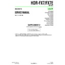 Sony HDR-FX7, HDR-FX7E (serv.man11) Service Manual
