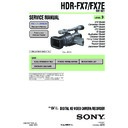 Sony HDR-FX7, HDR-FX7E Service Manual