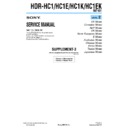 Sony HDR-HC1, HDR-HC1E, HDR-HC1EK, HDR-HC1K (serv.man10) Service Manual