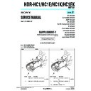 Sony HDR-HC1, HDR-HC1E, HDR-HC1EK, HDR-HC1K (serv.man6) Service Manual