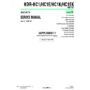 Sony HDR-HC1, HDR-HC1E, HDR-HC1EK, HDR-HC1K (serv.man7) Service Manual