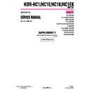 Sony HDR-HC1, HDR-HC1E, HDR-HC1EK, HDR-HC1K (serv.man8) Service Manual