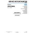 Sony HDR-HC1, HDR-HC1E, HDR-HC1EK, HDR-HC1K (serv.man9) Service Manual