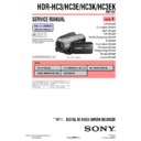 Sony HDR-HC3, HDR-HC3E, HDR-HC3EK, HDR-HC3K (serv.man3) Service Manual