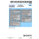 Sony HDR-HC3, HDR-HC3E, HDR-HC3EK, HDR-HC3K (serv.man4) Service Manual