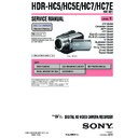 hdr-hc5, hdr-hc5e, hdr-hc7, hdr-hc7e (serv.man3) service manual