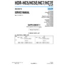 Sony HDR-HC5, HDR-HC5E, HDR-HC7, HDR-HC7E (serv.man5) Service Manual