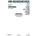 hdr-hc5, hdr-hc5e, hdr-hc7, hdr-hc7e (serv.man9) service manual