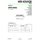 hdr-hc9, hdr-hc9e (serv.man5) service manual