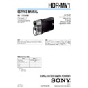 Sony HDR-MV1 Service Manual