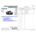 Sony HDR-PJ260, HDR-PJ260E, HDR-PJ260V, HDR-PJ260VE, HDR-XR260V, HDR-XR260VE Service Manual