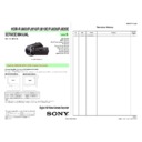 Sony HDR-PJ800, HDR-PJ810, HDR-PJ810E, HDR-PJ820, HDR-PJ820E Service Manual