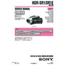 Sony HDR-SR1, HDR-SR1E (serv.man3) Service Manual