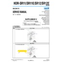 Sony HDR-SR11, HDR-SR11E, HDR-SR12, HDR-SR12E (serv.man6) Service Manual