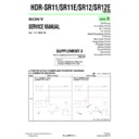 Sony HDR-SR11, HDR-SR11E, HDR-SR12, HDR-SR12E (serv.man8) Service Manual