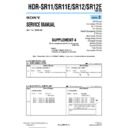 Sony HDR-SR11, HDR-SR11E, HDR-SR12, HDR-SR12E (serv.man9) Service Manual