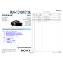 Sony HDR-TD10, HDR-TD10E (serv.man2) Service Manual