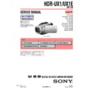 hdr-ux1, hdr-ux1e (serv.man3) service manual