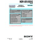 hdr-ux1, hdr-ux1e (serv.man4) service manual