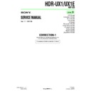 hdr-ux1, hdr-ux1e (serv.man8) service manual