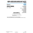 Sony HDR-UX3E, HDR-UX5, HDR-UX5E, HDR-UX7, HDR-UX7E (serv.man10) Service Manual