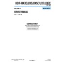 Sony HDR-UX3E, HDR-UX5, HDR-UX5E, HDR-UX7, HDR-UX7E (serv.man12) Service Manual