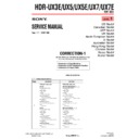 Sony HDR-UX3E, HDR-UX5, HDR-UX5E, HDR-UX7, HDR-UX7E (serv.man13) Service Manual