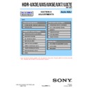 Sony HDR-UX3E, HDR-UX5, HDR-UX5E, HDR-UX7, HDR-UX7E (serv.man3) Service Manual