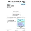 Sony HDR-UX3E, HDR-UX5, HDR-UX5E, HDR-UX7, HDR-UX7E (serv.man4) Service Manual