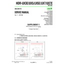 Sony HDR-UX3E, HDR-UX5, HDR-UX5E, HDR-UX7, HDR-UX7E (serv.man7) Service Manual