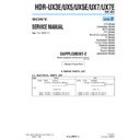 Sony HDR-UX3E, HDR-UX5, HDR-UX5E, HDR-UX7, HDR-UX7E (serv.man9) Service Manual