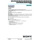 Sony HDR-XR100, HDR-XR100E, HDR-XR101, HDR-XR105E, HDR-XR106E, HDR-XR200, HDR-XR200E, HDR-XR200V, HDR-XR200VE (serv.man3) Service Manual