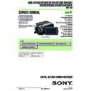 Sony HDR-XR100, HDR-XR100E, HDR-XR101, HDR-XR105E, HDR-XR106E, HDR-XR200, HDR-XR200E, HDR-XR200V, HDR-XR200VE Service Manual