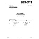 Sony MPK-DVF4 (serv.man2) Service Manual