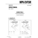 Sony MPK-DVF5M (serv.man2) Service Manual