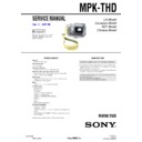 Sony MPK-THD Service Manual