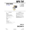 Sony MPK-THF Service Manual