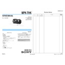 Sony MPK-THK Service Manual