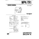 Sony MPK-TR1 Service Manual