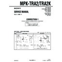 Sony MPK-TRA2 (serv.man2) Service Manual