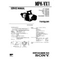 Sony MPK-VX1 Service Manual