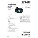 Sony MPK-WE Service Manual