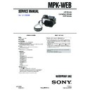Sony MPK-WEB Service Manual